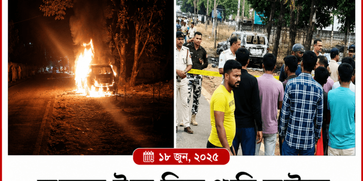 ভারতে ট্রাক দিয়ে গাড়ি আটকে বিজেপি নেতাকে পুড়িয়ে হত্যা, নিহত ৩ | FirstBarta